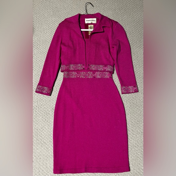 Jennifer Roberts custom one of a kind dress and crop jacket that is stunning. - Picture 1 of 4